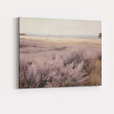 Dreamy Lavender Heather Moorland Panoramic Landscape Canvas Wall Art Print Decor Picture Ready to Hang