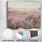 Dreamy Lavender Heather Moorland Panoramic Landscape Canvas Wall Art Print Decor Picture Ready to Hang