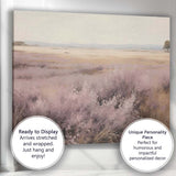 Dreamy Lavender Heather Moorland Panoramic Landscape Canvas Wall Art Print Decor Picture Ready to Hang