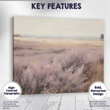 Dreamy Lavender Heather Moorland Panoramic Landscape Canvas Wall Art Print Decor Picture Ready to Hang