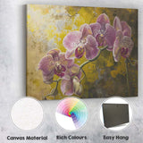 Purple Phalaenopsis Orchid Bloom Botanical Floral Artwork Canvas Wall Art Print Decor Picture Ready to Hang