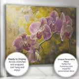 Purple Phalaenopsis Orchid Bloom Botanical Floral Artwork Canvas Wall Art Print Decor Picture Ready to Hang