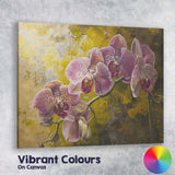 Purple Phalaenopsis Orchid Bloom Botanical Floral Artwork Canvas Wall Art Print Decor Picture Ready to Hang