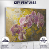 Purple Phalaenopsis Orchid Bloom Botanical Floral Artwork Canvas Wall Art Print Decor Picture Ready to Hang