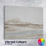 Minimalist Soft Neutral Mountain Lake Landscape Canvas Wall Art Print Decor Picture Ready to Hang