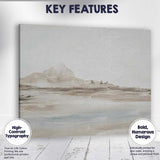 Minimalist Soft Neutral Mountain Lake Landscape Canvas Wall Art Print Decor Picture Ready to Hang