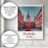 Flamenco Dancer Madrid Spain Historic Plaza Travel Poster Canvas Wall Art Print Decor Picture Ready to Hang