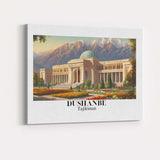Scenic Dushanbe Mountain Palace Landscape Travel Poster Canvas Wall Art Print Decor Picture Ready to Hang