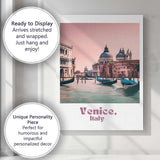 Venice Italy Grand Canal Gondolas Historic Architecture Travel Poster Canvas Wall Art Print Decor Picture Ready to Hang