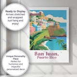 Panama City Panama Skyline Canal Cruise Ship Travel Poster Canvas Wall Art Print Decor Picture Ready to Hang