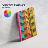 Colourful Contemporary Apartment Buildings Urban Architecture Canvas Wall Art Print Decor Picture Ready to Hang