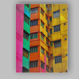 Colourful Contemporary Apartment Buildings Urban Architecture Canvas Wall Art Print Decor Picture Ready to Hang