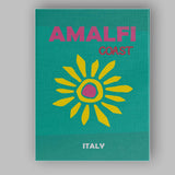 Retro Sunshine Amalfi Coast Italy Travel Poster Canvas Wall Art Print Decor Picture Ready to Hang