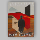 Abstract Red Desert Adventure Surreal Landscape Modern Travel Poster Canvas Wall Art Print Decor Picture Ready to Hang