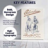 Antique Columbia Safety Bicycle Victorian Cycling Advertisement Canvas Wall Art Print Decor Picture Ready to Hang