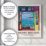 Henri Matisse Open Window Coastal Art Exhibition Canvas Wall Art Print Decor Picture Ready to Hang