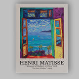 Henri Matisse Open Window Coastal Art Exhibition Canvas Wall Art Print Decor Picture Ready to Hang