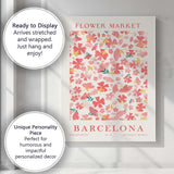 Barcelona Flower Market Botanical Floral Poster Canvas Wall Art Print Decor Picture Ready to Hang