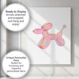 Pastel Balloon Dog Minimal Pop Art Canvas Wall Art Print Decor Picture Ready to Hang