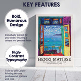 Henri Matisse The Open Window Fauvist Coastal Landscape Canvas Wall Art Print Decor Picture Ready to Hang