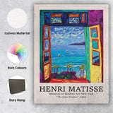 Henri Matisse The Open Window Fauvist Coastal Landscape Canvas Wall Art Print Decor Picture Ready to Hang