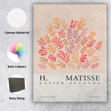 Henri Matisse Coral Reef Paper Cut Botanical Collage Canvas Wall Art Print Decor Picture Ready to Hang