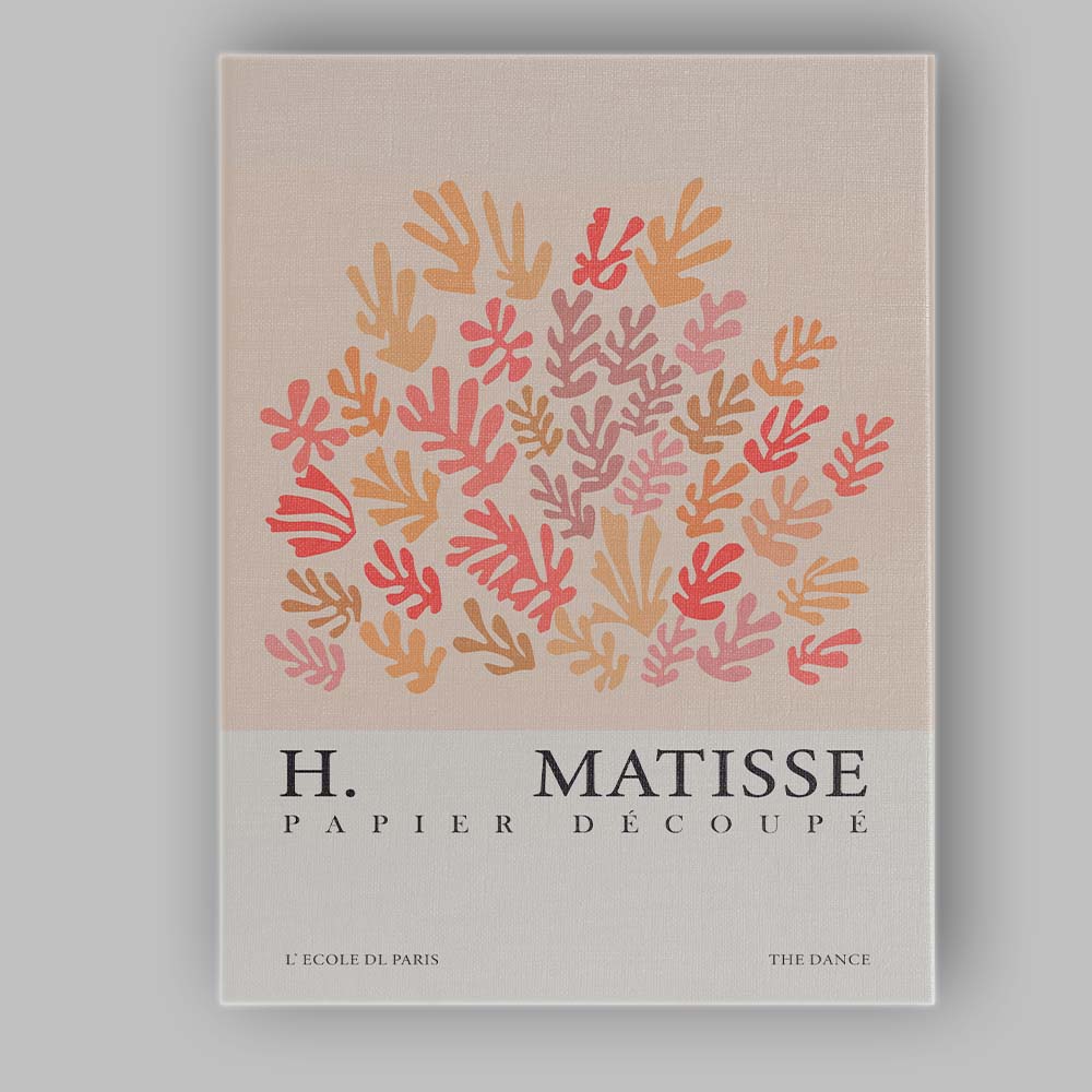 Henri Matisse Coral Reef Paper Cut Botanical Collage Canvas Wall Art Print Decor Picture Ready to Hang