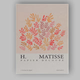 Henri Matisse Coral Reef Paper Cut Botanical Collage Canvas Wall Art Print Decor Picture Ready to Hang