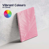 Pink Tropical Palm Leaf Botanical Minimal Photography Canvas Wall Art Print Decor Picture Ready to Hang