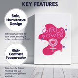 Girls Power Feminist Symbol Modern Graphic Canvas Wall Art Print Decor Picture Ready to Hang