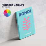 Bondi Beach Coral Coastal Travel Poster Canvas Wall Art Print Decor Picture Ready to Hang