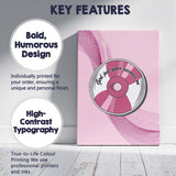 Girl Put Your Records On Retro Music CD Canvas Wall Art Print Decor Picture Ready to Hang