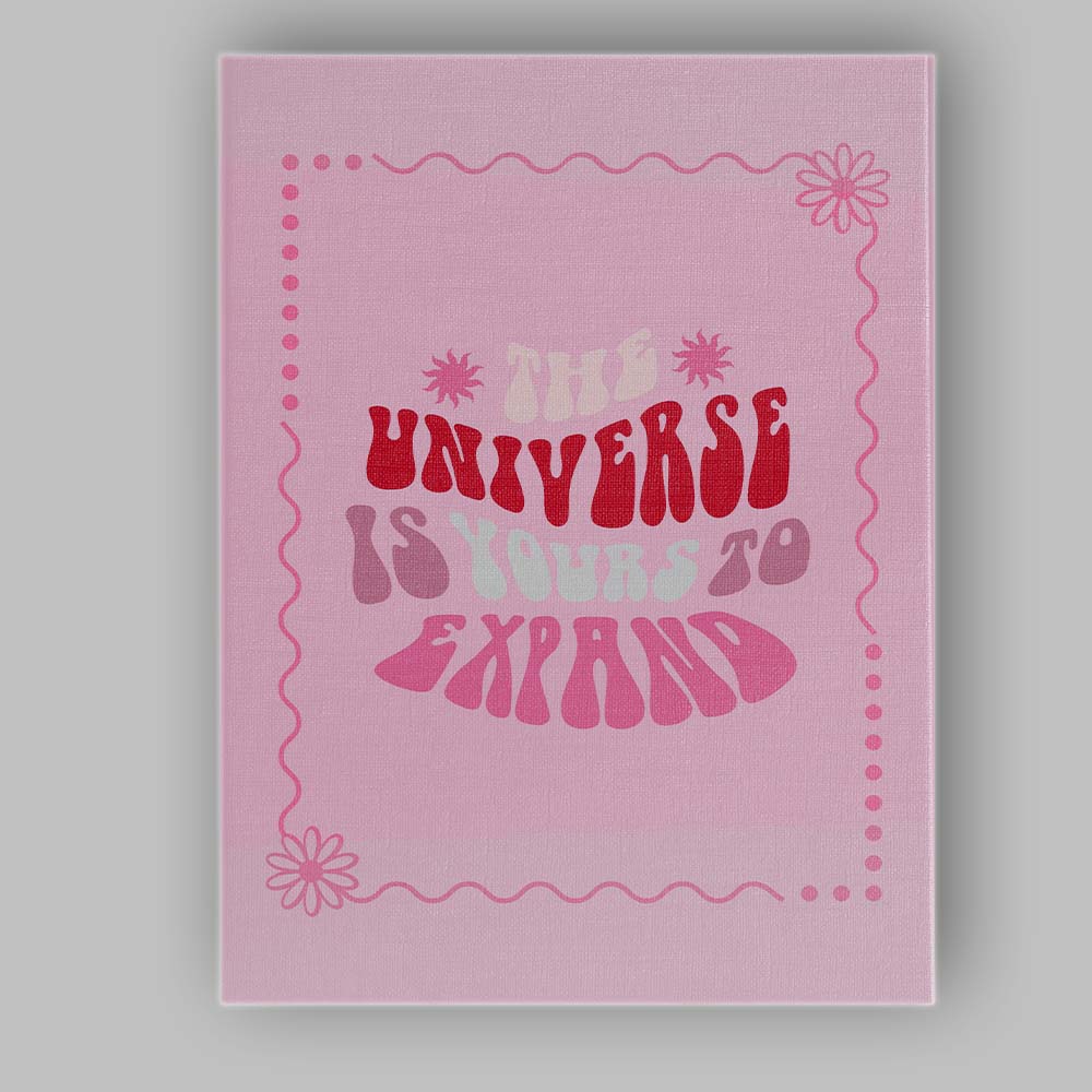 The Universe Is Yours To Expand Retro Typography Canvas Wall Art Print Decor Picture Ready to Hang