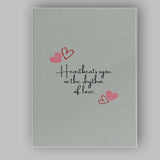 Heartbeats Sync In The Rhythm Of Love Typography Canvas Wall Art Print Decor Picture Ready to Hang