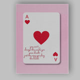 Ace Of Hearts Motivational Playing Card Quote Canvas Wall Art Print Decor Picture Ready to Hang