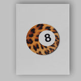 Pink Leopard Portrait Modern Animal Illustration Canvas Wall Art Print Decor Picture Ready to Hang