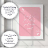 Pink Playing Card Inspirational Quote Coquette Typography Canvas Wall Art Print Decor Picture Ready to Hang