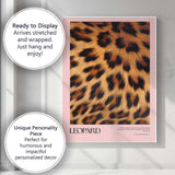 Pink Leopard Fur Fashion Animal Print Poster Canvas Wall Art Print Decor Picture Ready to Hang