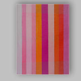 Pink Orange Vertical Stripe Abstract Modern Painting Canvas Wall Art Print Decor Picture Ready to Hang