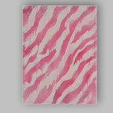 Pink Zebra Stripe Abstract Brushstroke Pattern Canvas Wall Art Print Decor Picture Ready to Hang