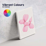 Minimalist Pink Balloon Dog Modern Sculpture Canvas Wall Art Print Decor Picture Ready to Hang