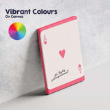 Lucky Girl Syndrome Ace of Hearts Playing Card Canvas Wall Art Print Decor Picture Ready to Hang