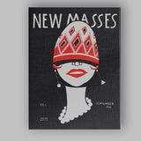 Art Deco New Masses Fashion Magazine Cover Illustration Canvas Wall Art Print Decor Picture Ready to Hang