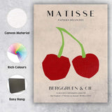 Henri Matisse Red Cherry Papercut Exhibition Poster Canvas Wall Art Print Decor Picture Ready to Hang