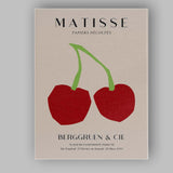 Henri Matisse Red Cherry Papercut Exhibition Poster Canvas Wall Art Print Decor Picture Ready to Hang