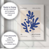 Henri Matisse Blue Botanical Papercut Abstract Exhibition Poster Canvas Wall Art Print Decor Picture Ready to Hang