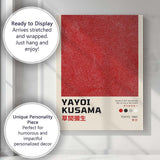 Red Polka Dot Abstract Yayoi Kusama Exhibition Poster Canvas Wall Art Print Decor Picture Ready to Hang