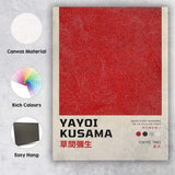 Red Polka Dot Abstract Yayoi Kusama Exhibition Poster Canvas Wall Art Print Decor Picture Ready to Hang