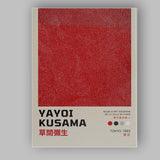 Red Polka Dot Abstract Yayoi Kusama Exhibition Poster Canvas Wall Art Print Decor Picture Ready to Hang