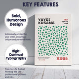 Green Polka Dot Minimalist Yayoi Kusama Exhibition Poster Canvas Wall Art Print Decor Picture Ready to Hang